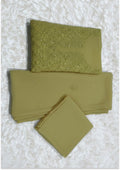 Light Lemon Yellow Handcrafted Unstitched Suit Material