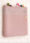 Baby Pink Handcrafted Unstitched Suit Material