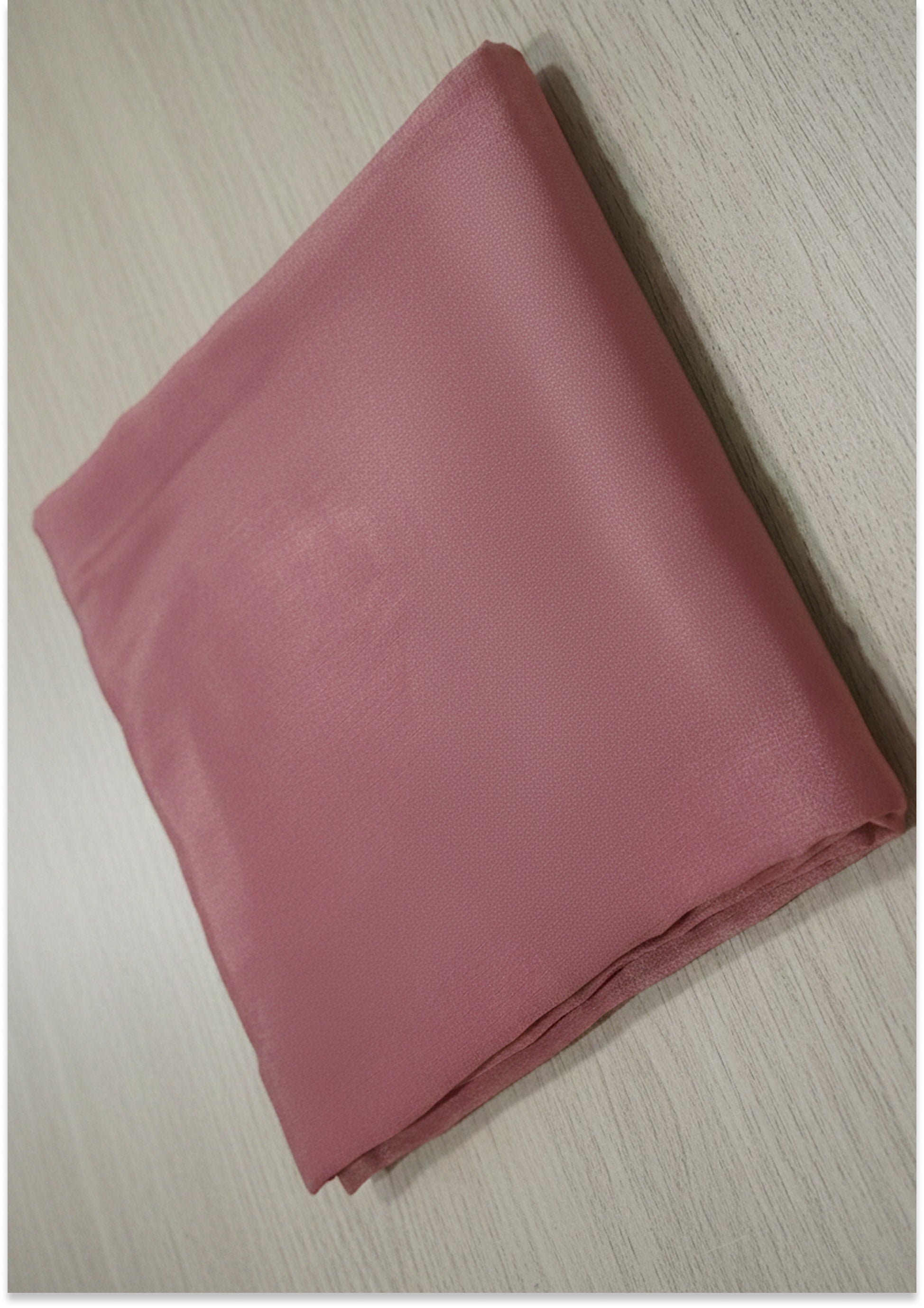 Dark Onion Pink Chinon Handcrafted Unstitched Material