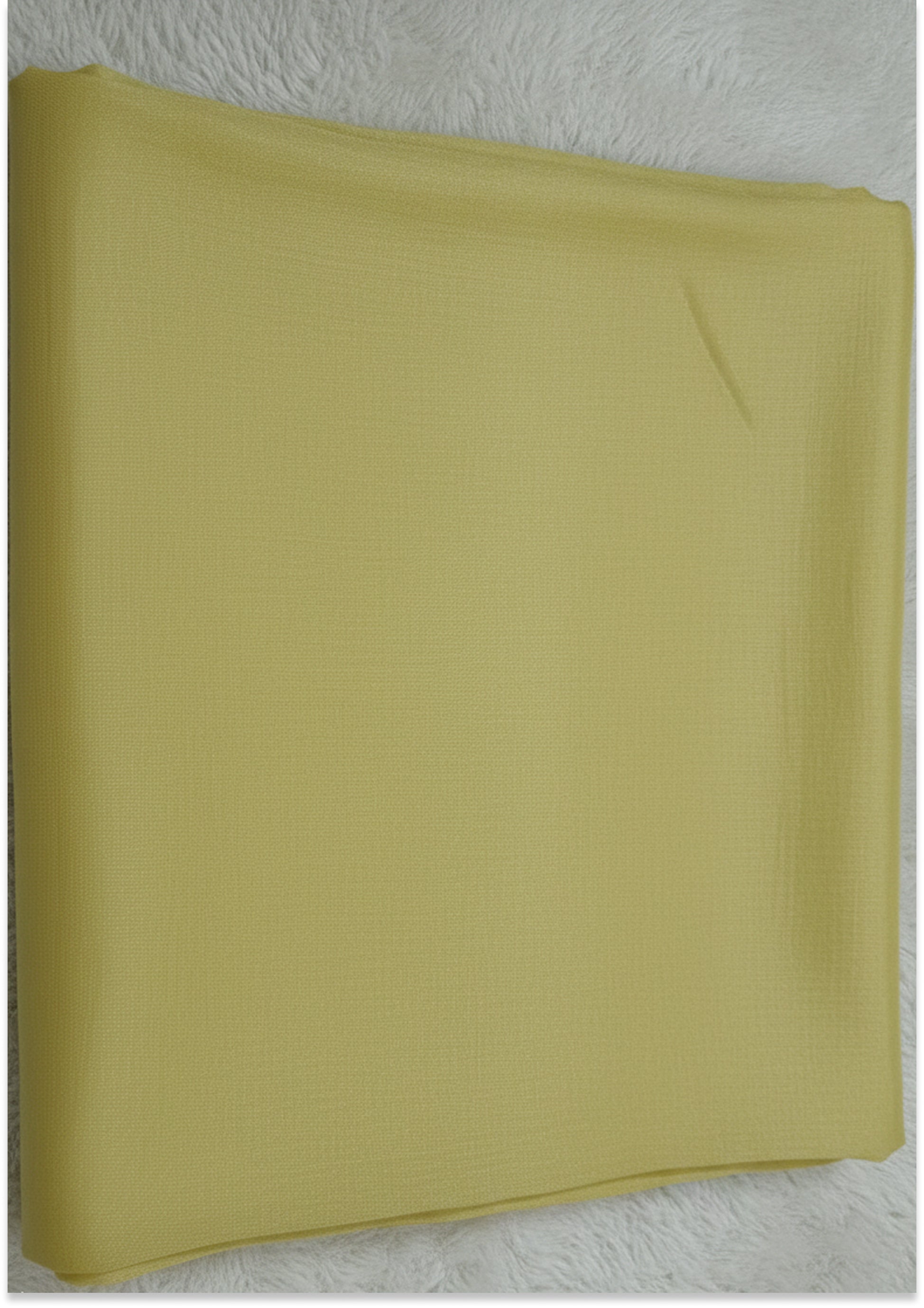 Light Lemon Yellow Handcrafted Unstitched Suit Material