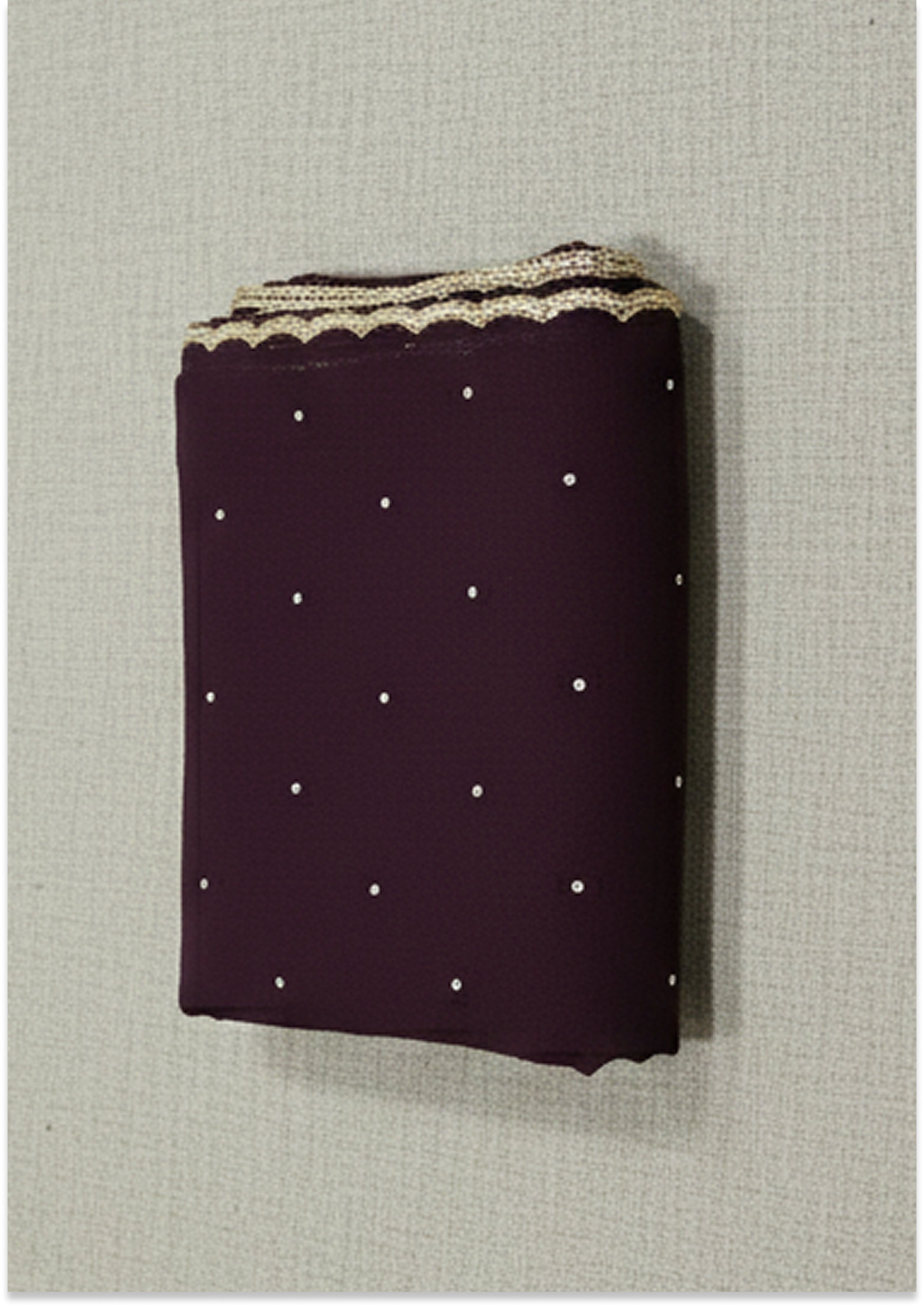 Wine Handcrafted Suit Material with Stitched Gharara