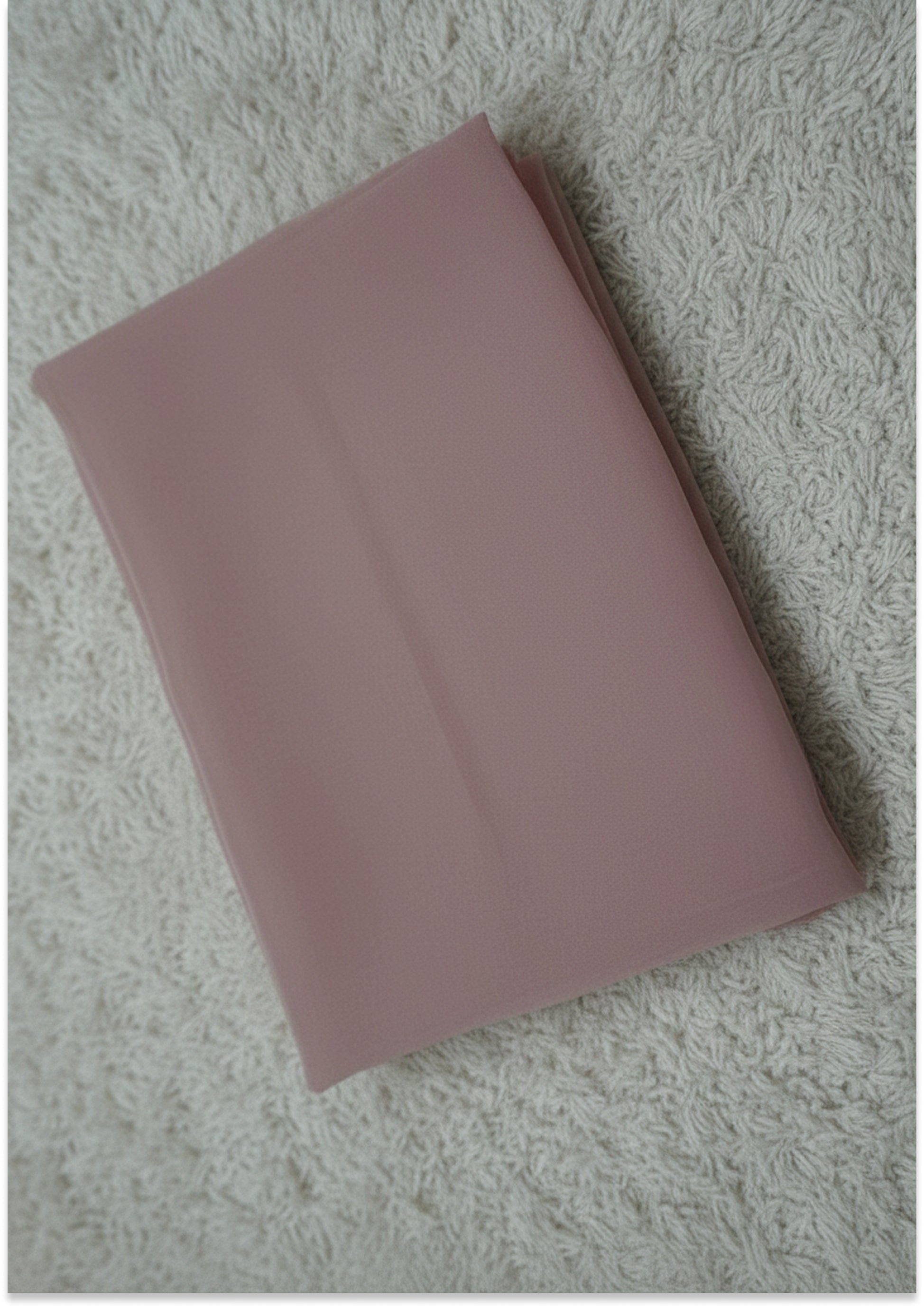 Nude Pink Handcrafted Pure Organza Unstitched Material