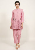 Light Onion Khadi Pink Handcrafted Co-ord Set