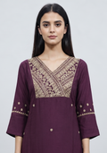 Maroon Handcrafted 3pc Suit Set
