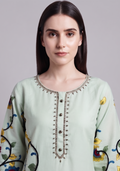 Pista Green Navy Handcrafted 3pc suit set