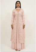 Nude Pink Handcrafted Indo-Western Slit Cut
