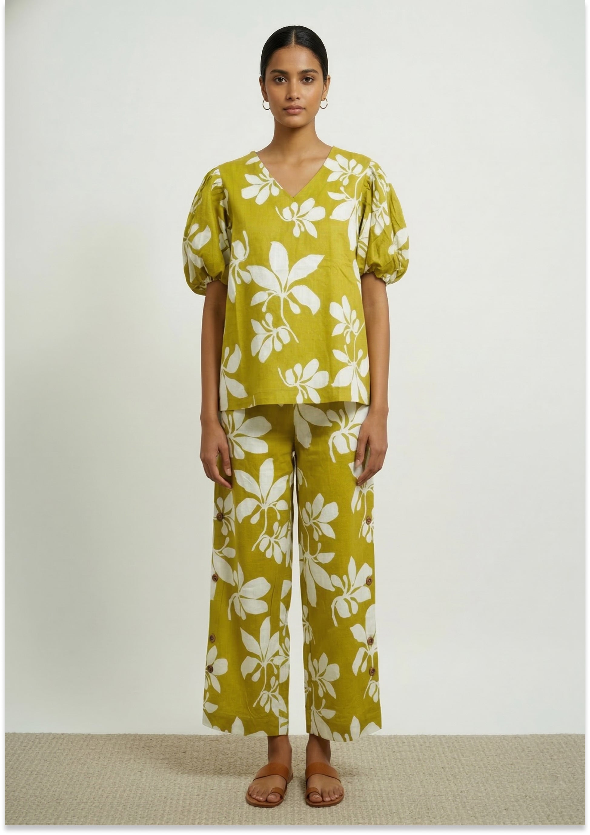 Yellowish Green Co-ord Set