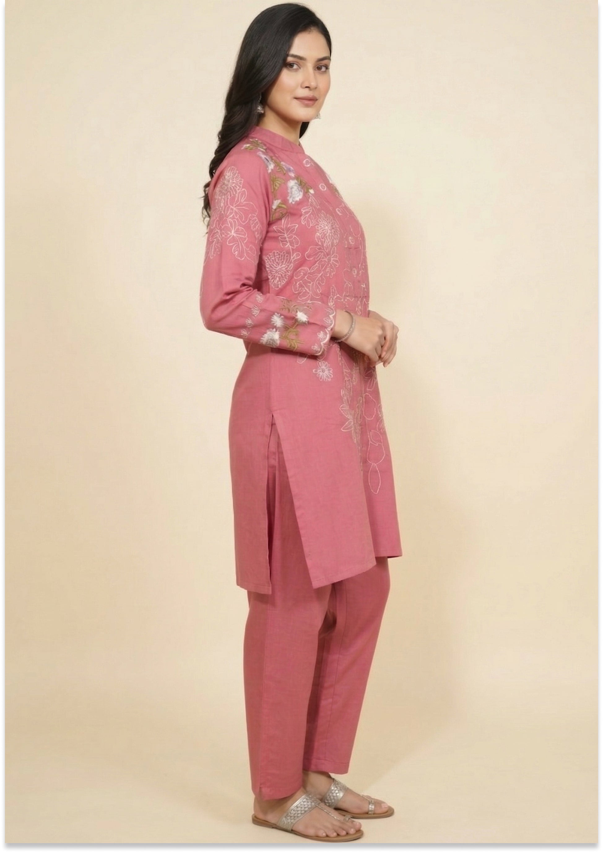 Gajari Crepe Co-ord Set
