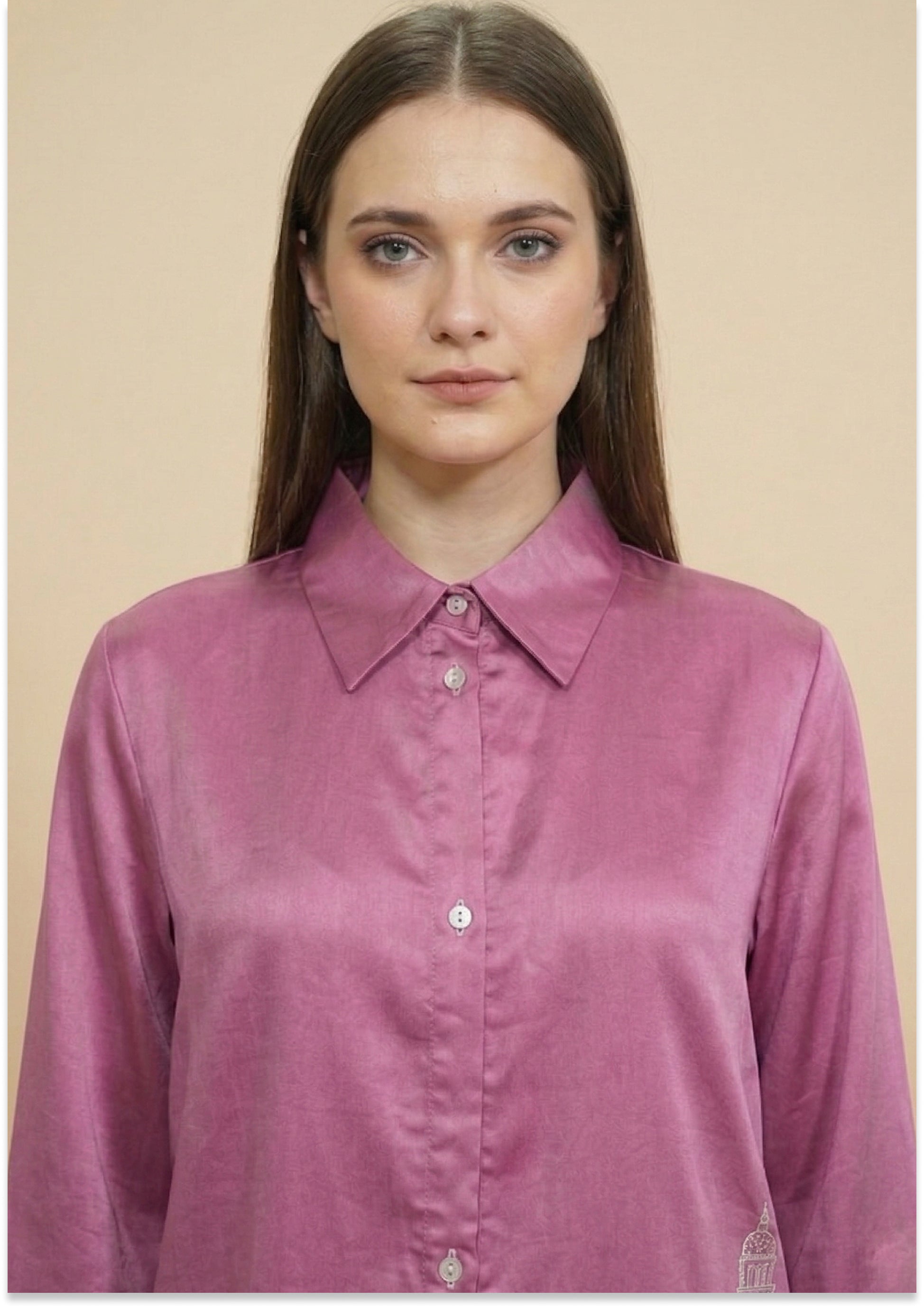 Onion Pink Handcrated Cotton Silk Co-ord Set