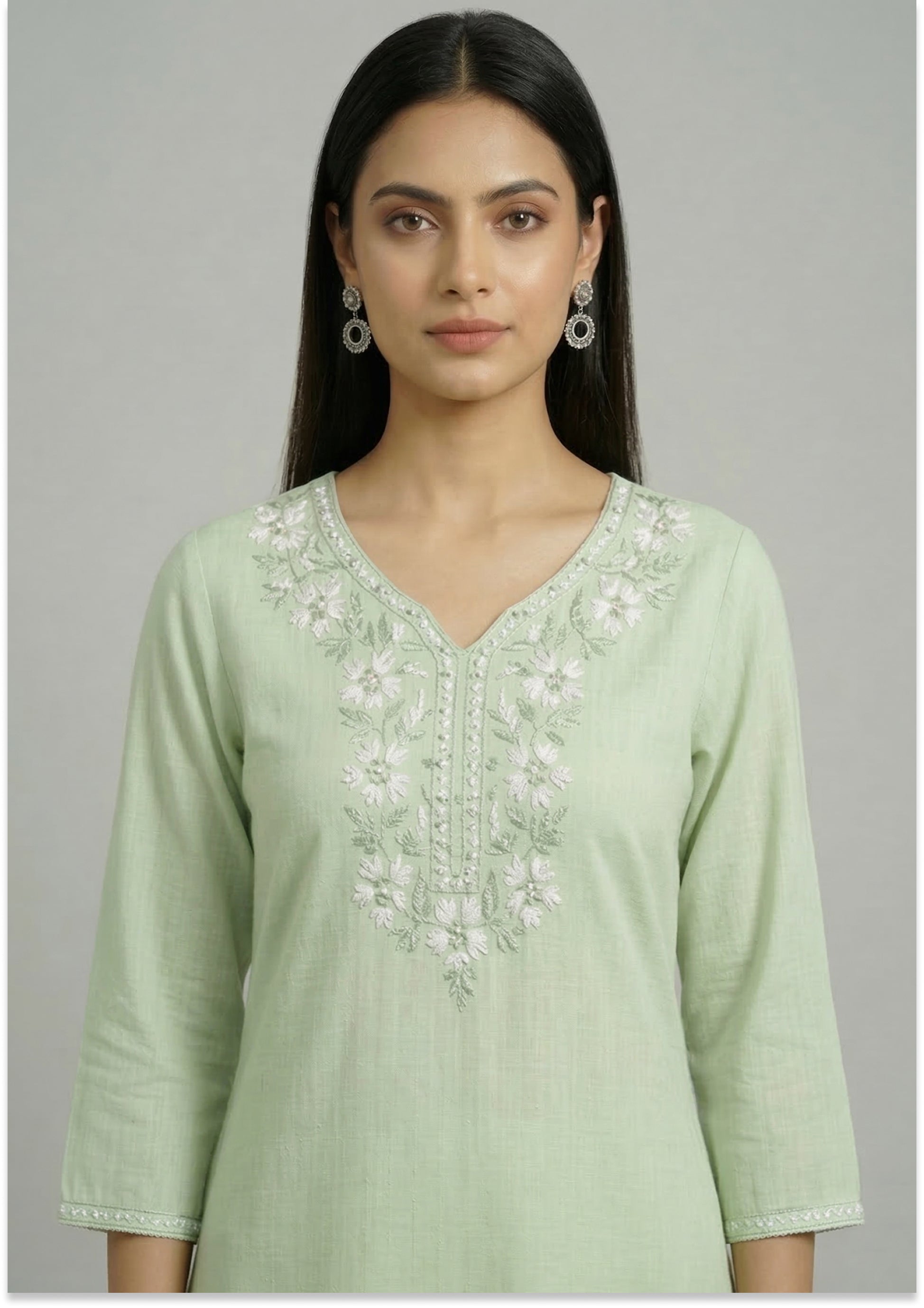 Mint Green Handcrafted Kurti