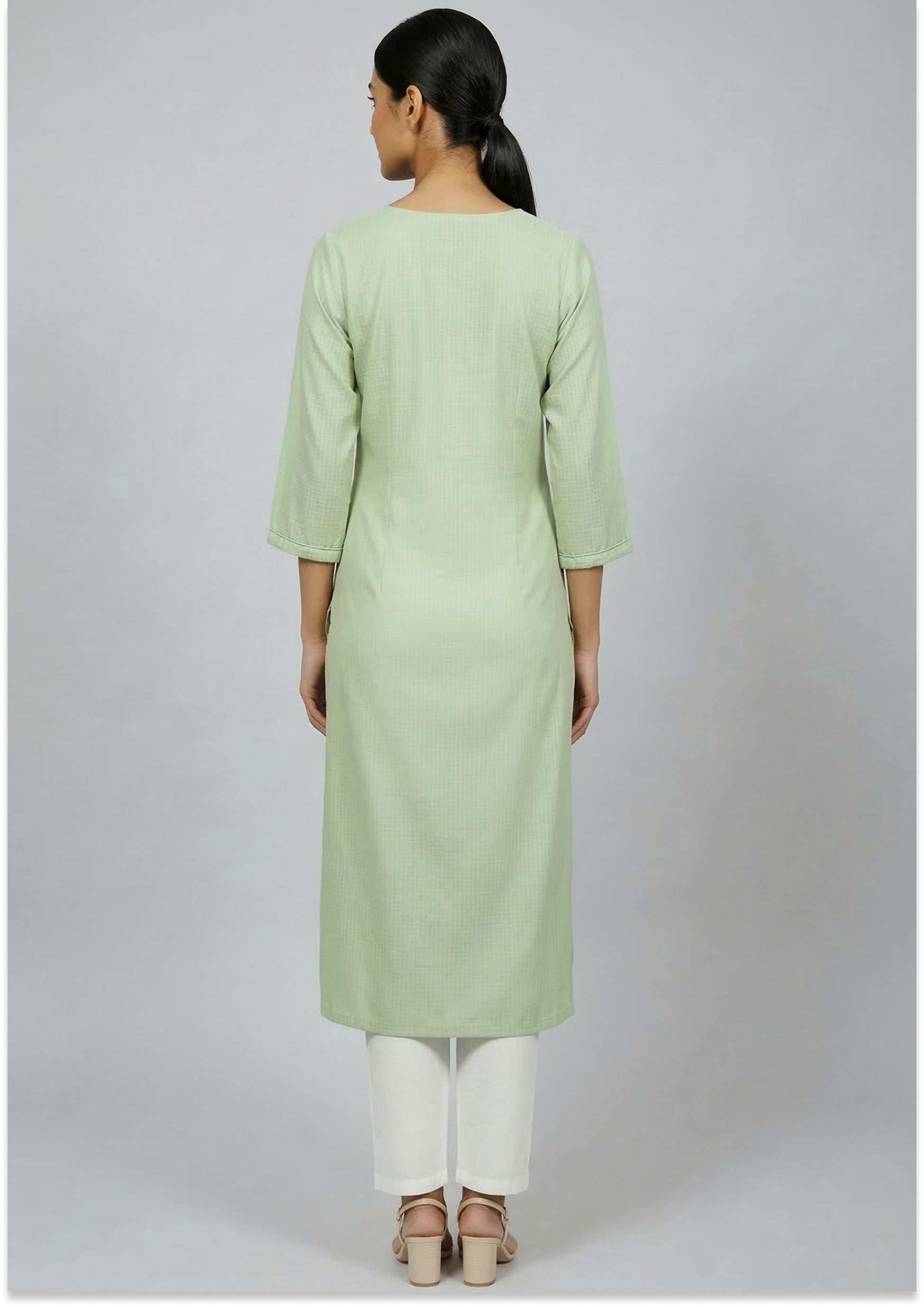 Mint Green Handcrafted Kurti