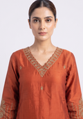 Rust Chinon Handcrafted 3pc Suit Set